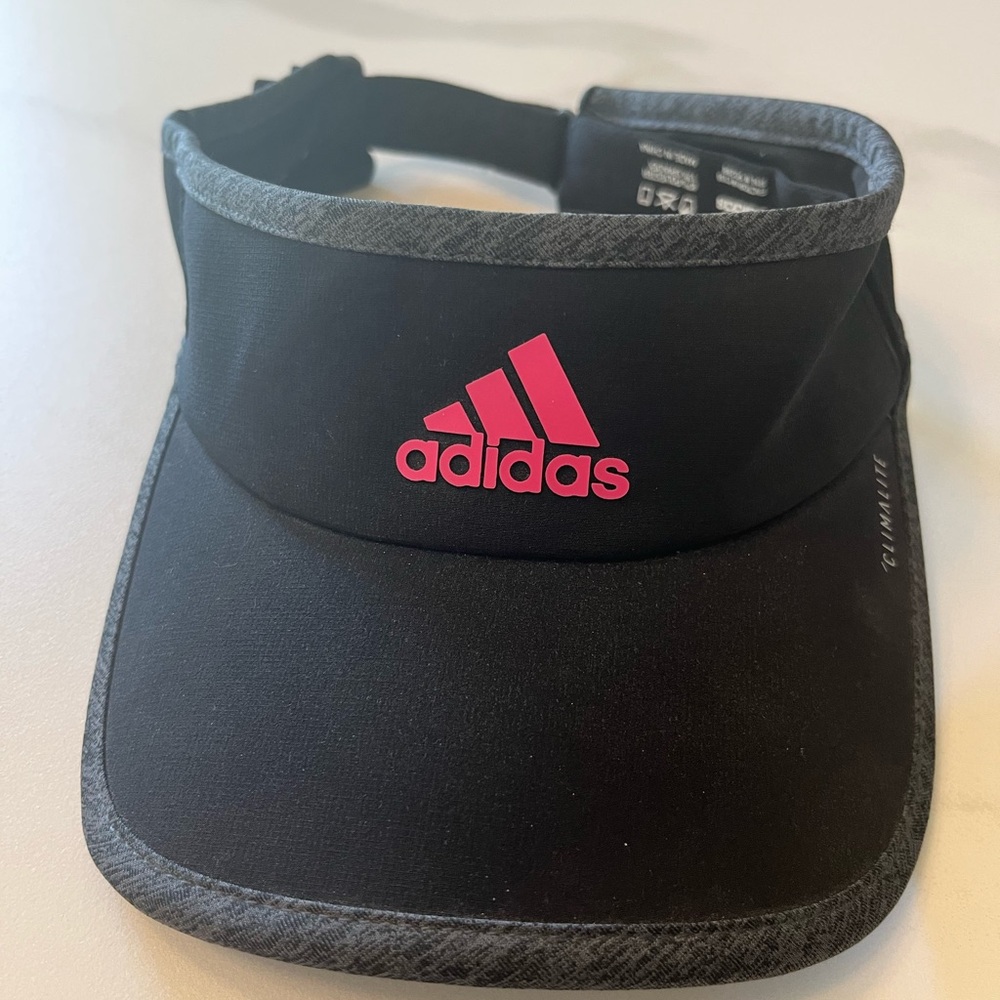Adidas Black Pink Sports Visor Hat